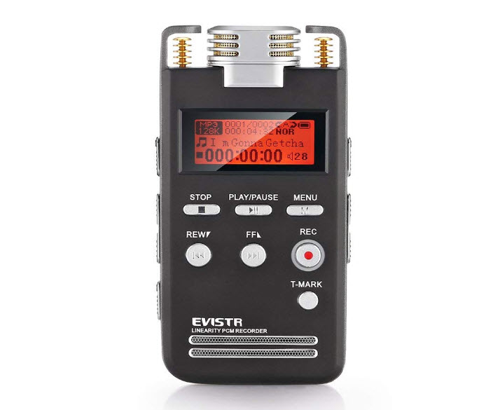 EVISTR Voice Recorder 8GB PCM 1536K