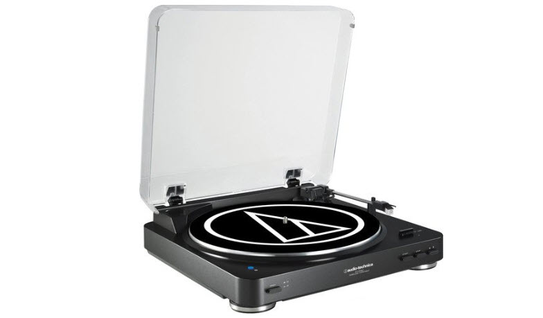 Audio Technica AT-LP60BK-BT Bluetooth Wireless Belt-Drive Stereo Turntable