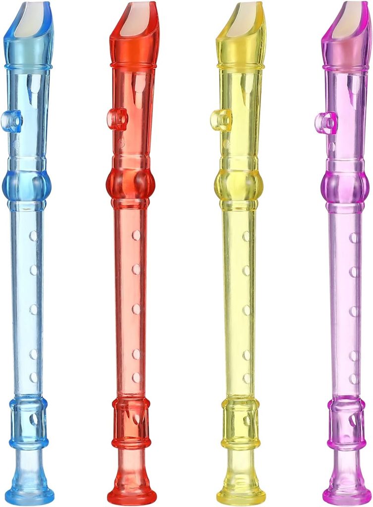 12Pcs Flute for Kids, Kids Musical Instruments 6 Holes Flutes Kids Instruments Kids Soprano Recorder Flute Toy Early Education Music Sound Toys for Party Favors, Random Color