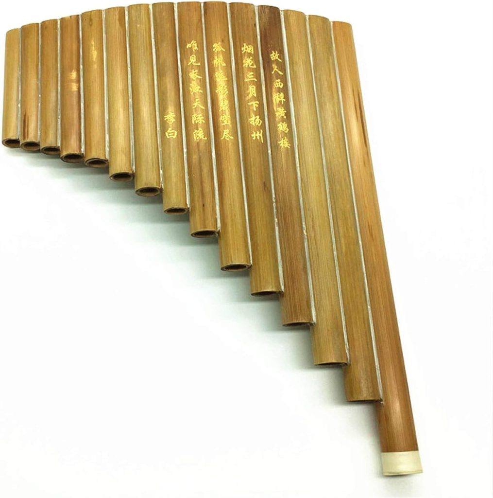 15 Pipes Pan Flute Natural Bamboo G Key Wind Instrument Panpipe Flauta Xiao Handmade Panflute Flauta Musical Instruments