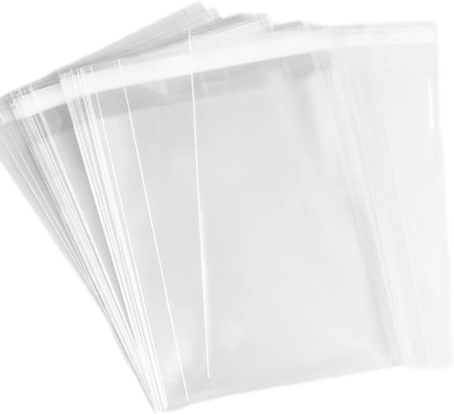 150Pcs 4-5/8 X 5-3/4 Resealable Cello Cellophane Bags - Fits A2 Card w/Envelope Photos Jewelry Candy Treats