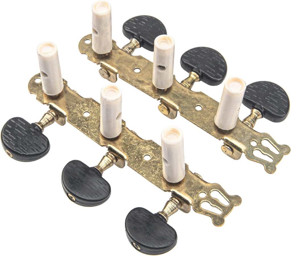 1Set Yootones Classical Guitar String Tuning Keys Pegs Guitar Machine Heads Tuning Key Pegs 3+3 Tuners(LR) Compatible with Classical Guitar