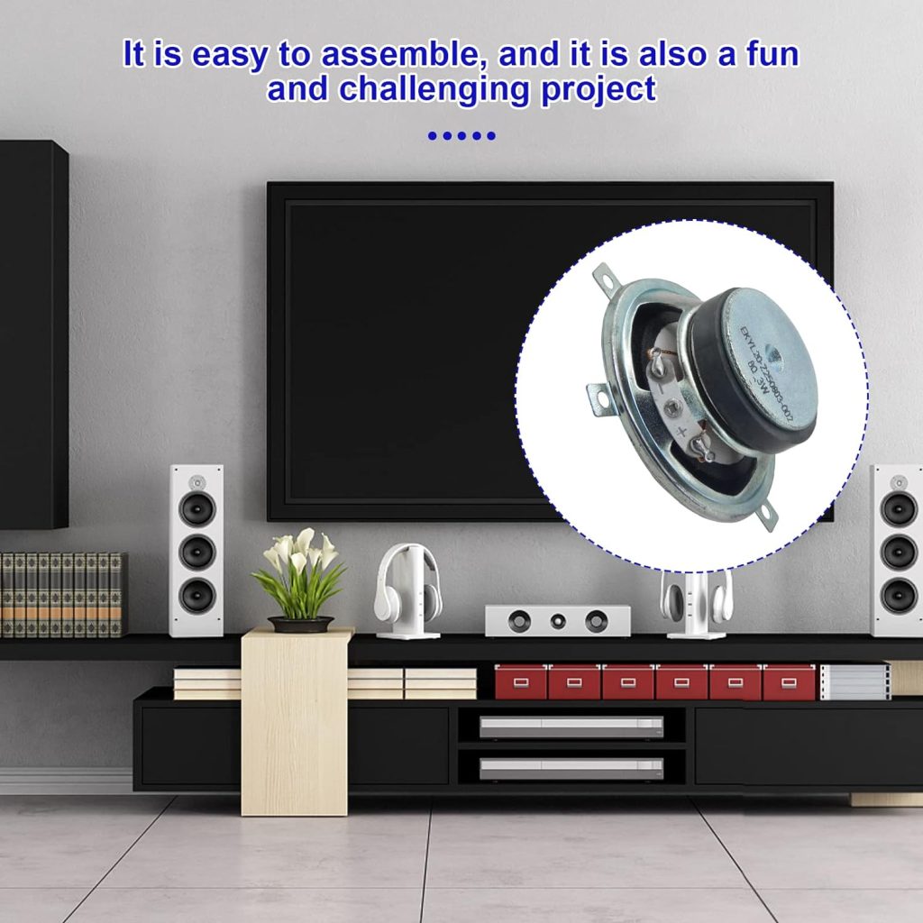 2 8ohm 3w Arduino Speaker Full Range Speakers for Arduino, DIY Speaker Kit for Replacement Speakers (2 Pack)