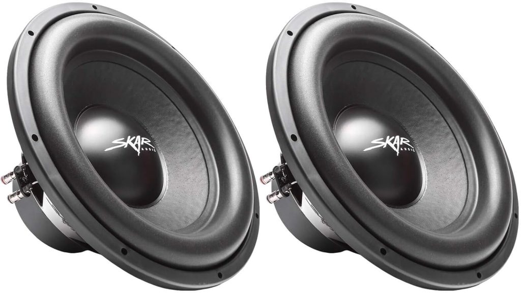 (2) Skar Audio Sdr-15 D4 15 1200W Max Power Dual 4 Ohm Car Subwoofers, Pair of 2