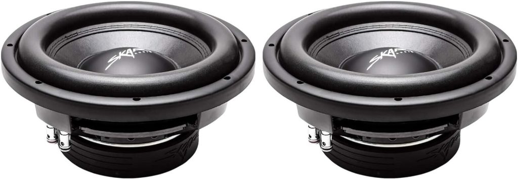 (2) Skar Audio VD-10 D2 10 800W Max Power Dual 2 Ohm Shallow Mount Subwoofers, Pair of 2, Model:(2) VD-10 D2