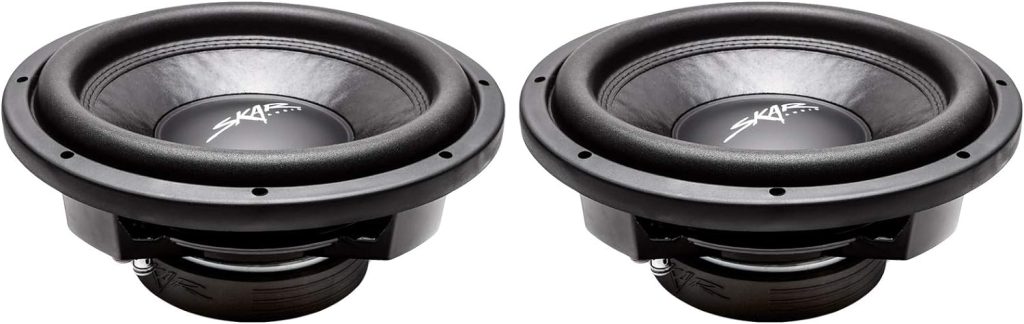 (2) Skar Audio VD-12 D4 12 800W Max Power Dual 4 Ohm Shallow Mount Subwoofers, Pair of 2
