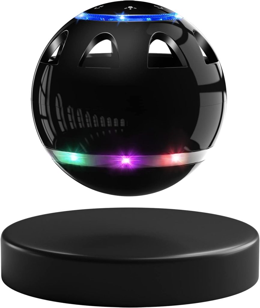 2022 Levitating Speaker,Levitating Bluetooth Speaker with 8W Louder Stereo Sound,360 Degree Rotation,Magnetic Floating, Cool Tech Gadgets for Men Women Kids,Unique Home Office Decor,Birthday Gift