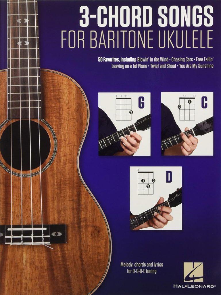 3-Chord Songs For Baritone Ukulele (G-C-D)     Paperback – May 1, 2016