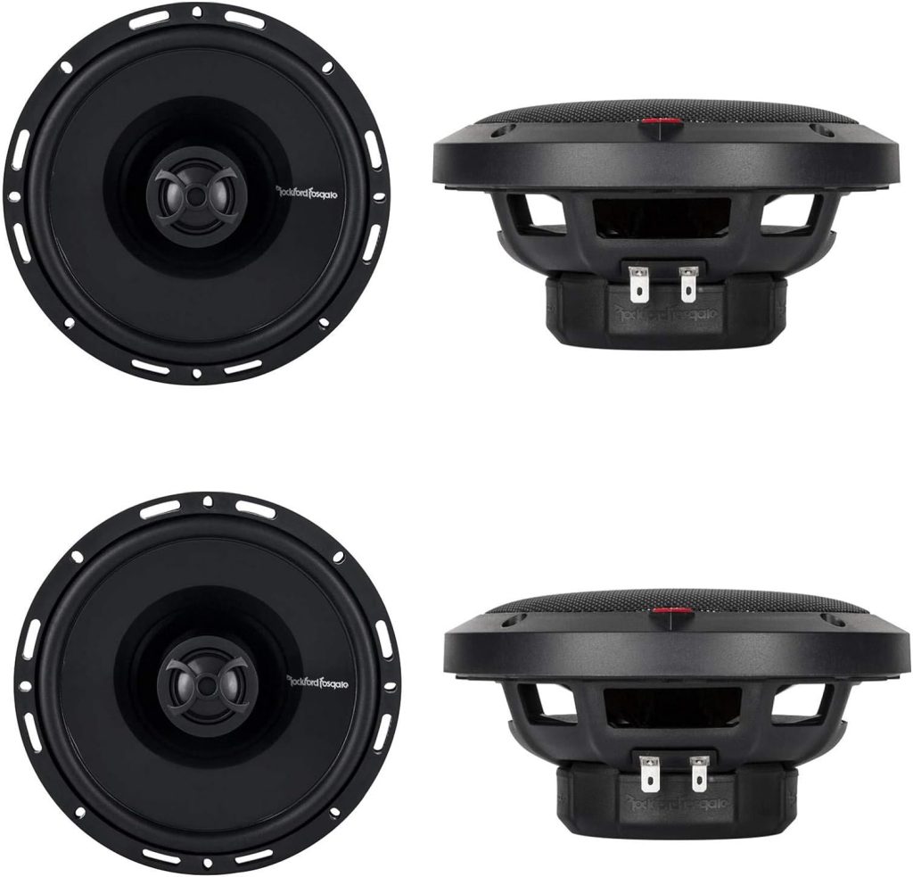4 New Rockford Fosgate P1650 6.5 2-Way Full Range Car Audio Coaxial Speakers