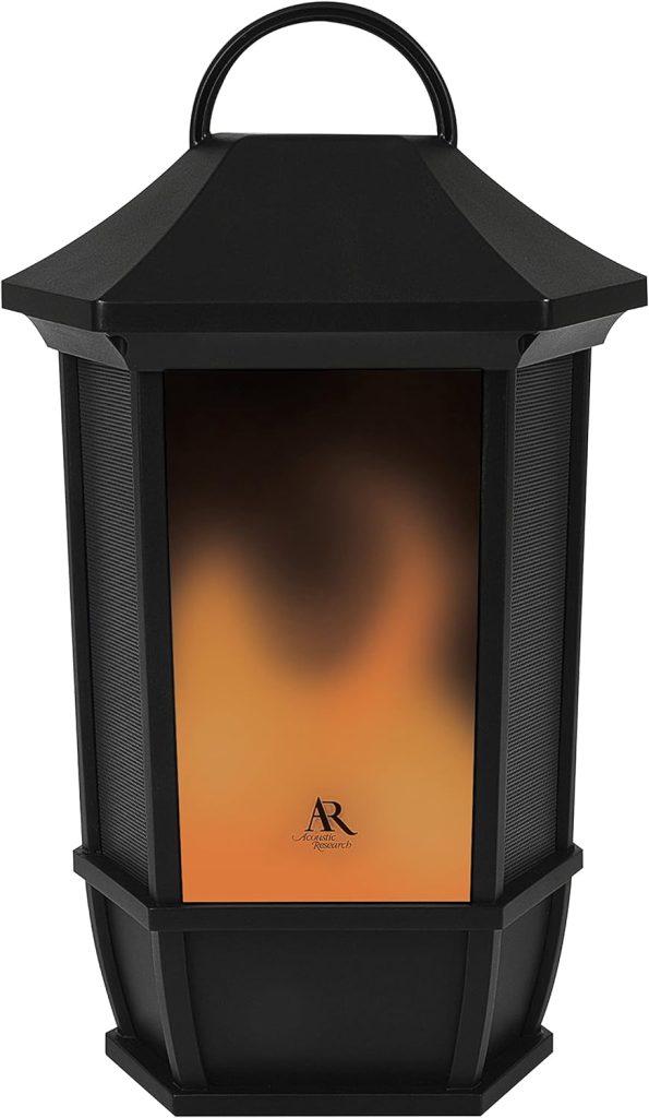 Acoustic Research Sedona 20-Watt Rechargeable Indoor - Outdoor Bluetooth Wireless Speaker w/LED Flickering Flame Light; Portable; Battery or AC Power Option