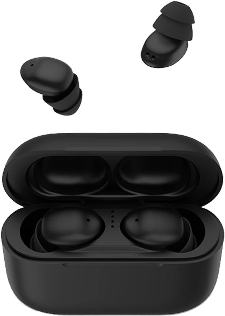 A.FORVI Sleep Earbuds Invisible Bluetooth Earbuds for Sleeping Smallest Sleep Buds Tiny Mini for Side Sleepers Wireless Hidden Headphones Small Discreet Bluetooth Earpiece with Charging Case, Black