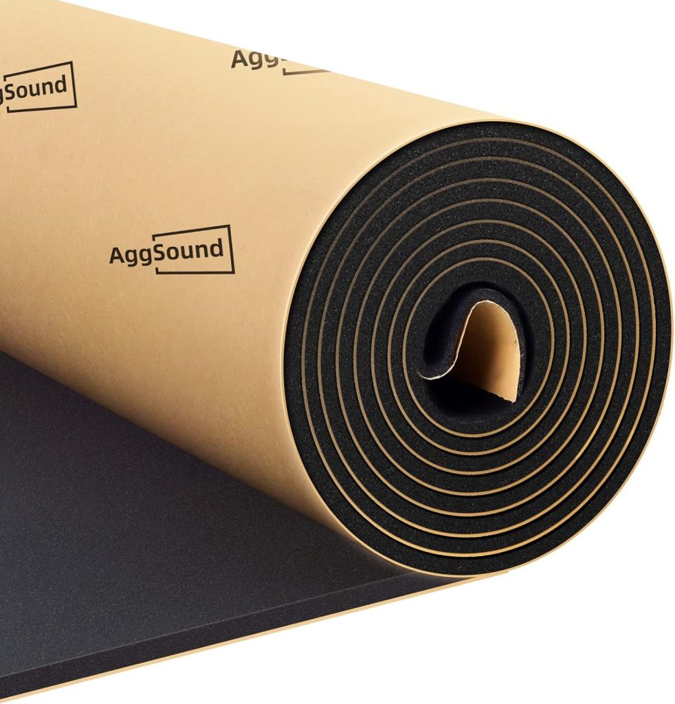 AggSound 157mil 18sqft Roll Pack Universal Sound Deadener for Cars with Aluminum Foil TapeCar Trim Removal Tool-Closed Cell Foam Noise Deadening Material-Heat Shield Insulation Dampening Mat : Automotive
