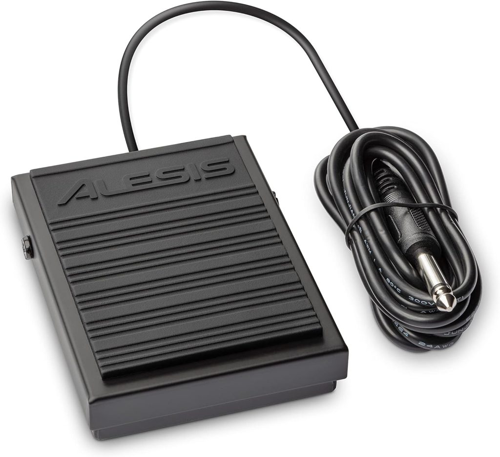 Alesis ASP-1 MKII Universal Sustain Pedal and Momentary Footswitch with 5ft Cable and Non Slip Bottom