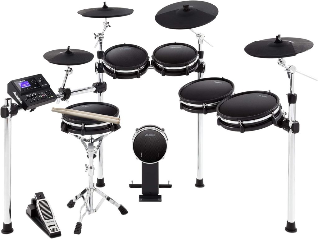 Alesis DM10 MKII Pro Kit - Premium Ten-Piece Electronic Drum Kit with Mesh Head and Chrome Rack