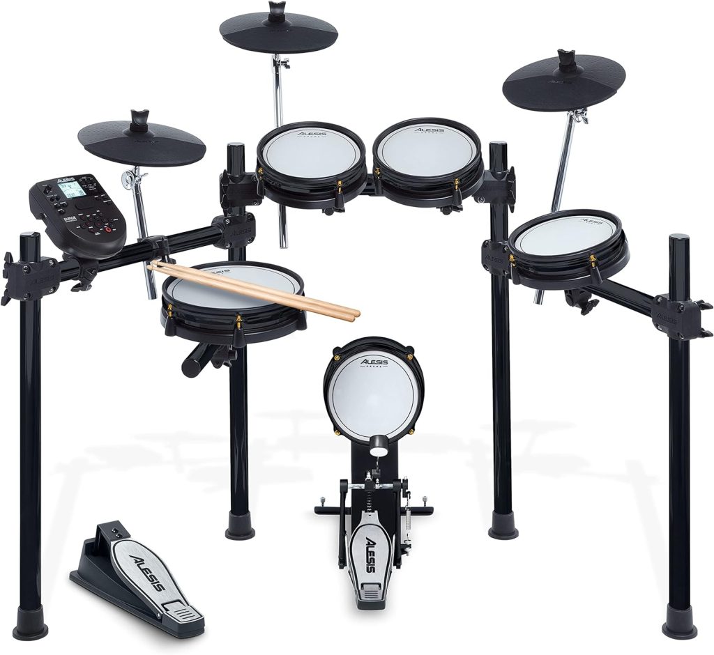 Alesis Drums Surge Mesh SE Kit - Electric Drum Set with USB MIDI Connectivity, Quiet Mesh Heads, Drum Module, Solid Rack, 40 Kits and 385 Sounds