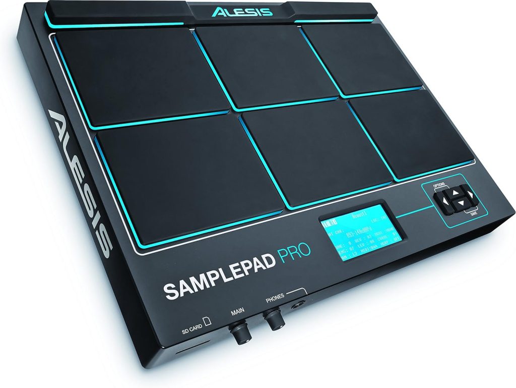 Alesis SamplePad Pro - Percussion and Sample-Triggering Instrument With 8 Velocity Sensitive Drum Pads, 200+ Built-in Sounds