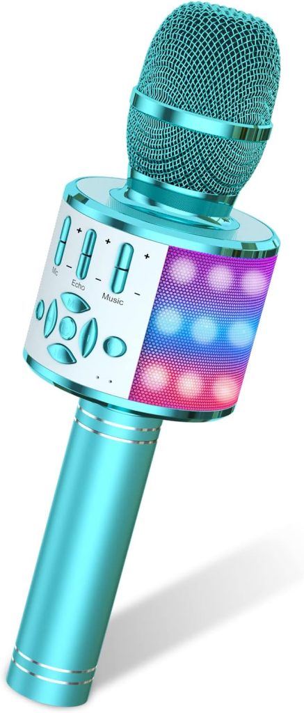 Kids Microphone with Stand Karaoke Song Music Instrument Toys  Brain-Training Educational Toy Birthday Gift for Girl Boy