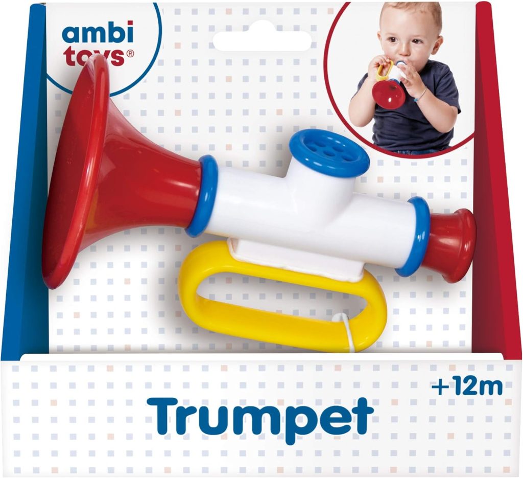 Ambi Toys, Trumpet, Musical Baby Toys, Ages 12 months+