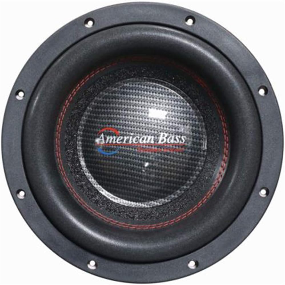 American Bass 10 Competition Car Subwoofer, 3000 Watt Maximum Power, Bass Surround Speaker, Car Audio Stereo Subwoofer - 10 inch, Dual 4 Ohm Voice Coil