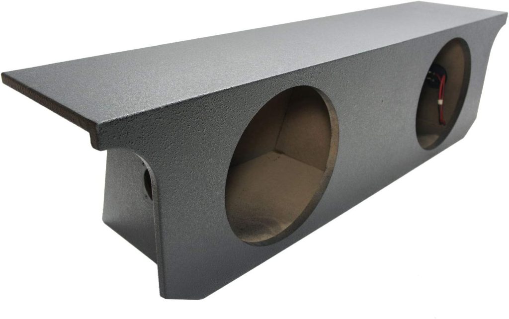 American Sound Connection Compatible with Jeep Wrangler Unlimited 07-15 Custom Dual 12 Sub Box Enclosure Rhino Coated