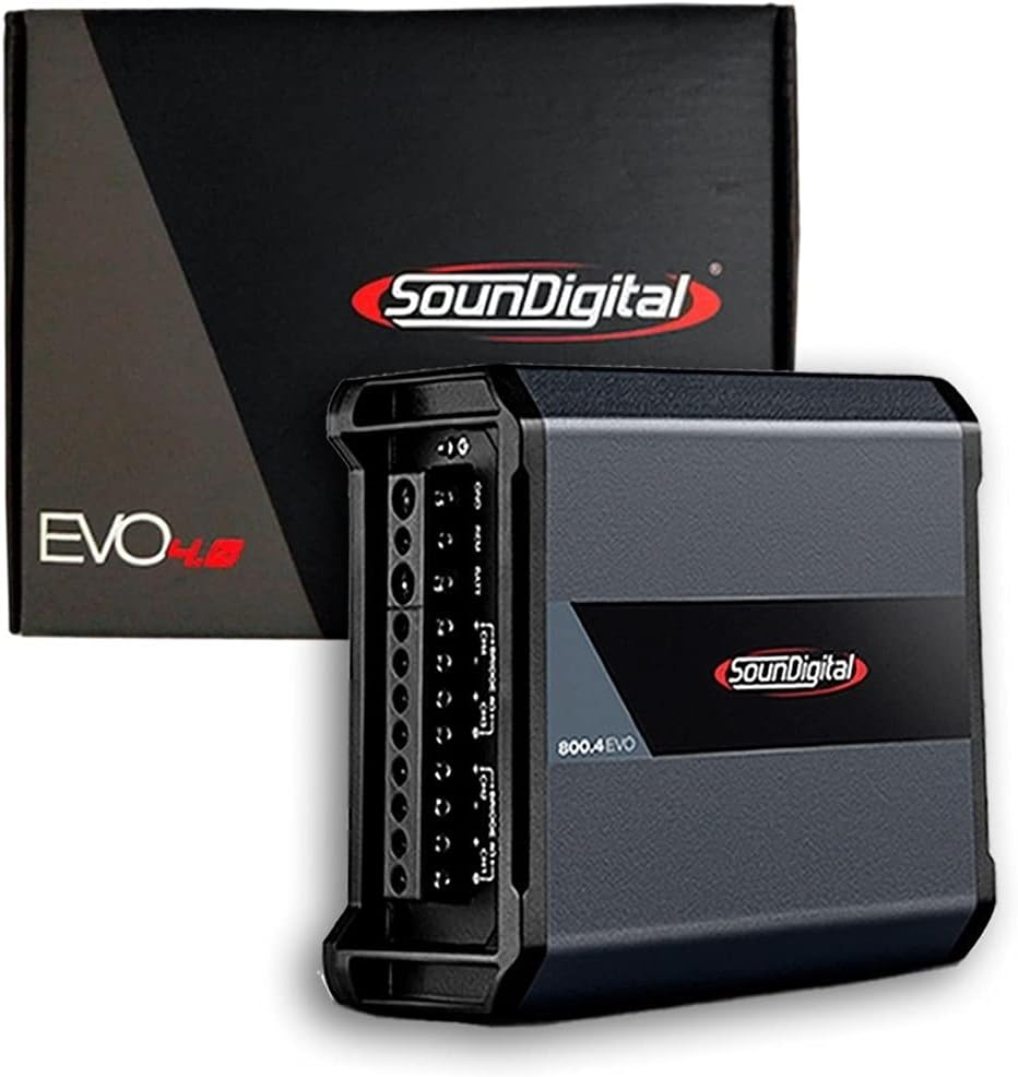 Amplifier SOUNDIGITAL 800.4 EVO 4.0 Stereo Digital 4 OHMS