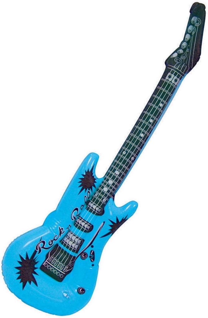Amscan Inflatable Guitar, 37, Blue