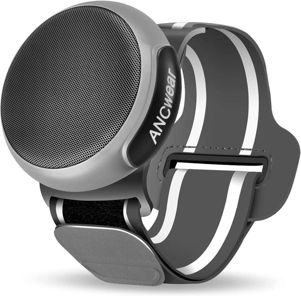ANCwear Portable Bluetooth Speaker,TWS Dual Pairing Wearable Speaker 5.0, Outdoor Speaker for Motorcycle,Bike,Car,Shower,Hiking, Running