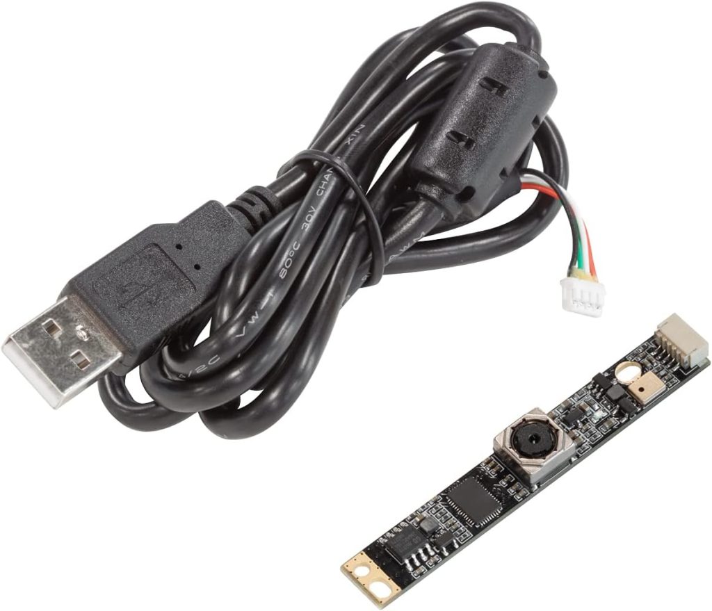 Arducam 5MP Autofocus USB Camera for Raspberry Pi and Computer, 1/4” OV5648 USB2.0 Lightburn Camera, Video Webcam with Microphone