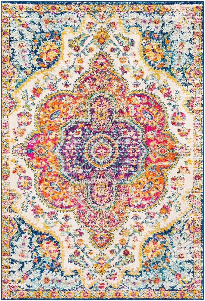 Artistic Weavers Romaine Vintage Medallion Area Rug,710 x 103,Orange