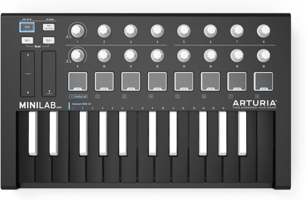 Arturia MiniLab MKII Inverted MIDI Controller Black