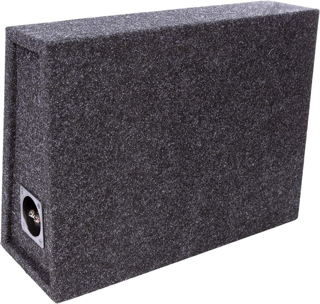 Atrend Bbox Single Sealed 12 Inch Subwoofer Enclosure - Car Subwoofer Boxes  Enclosures - Made in USA Premium Subwoofer Box Improves Audio Quality, Sound  Bass - Nickel Finish Subwoofer Terminals - Black