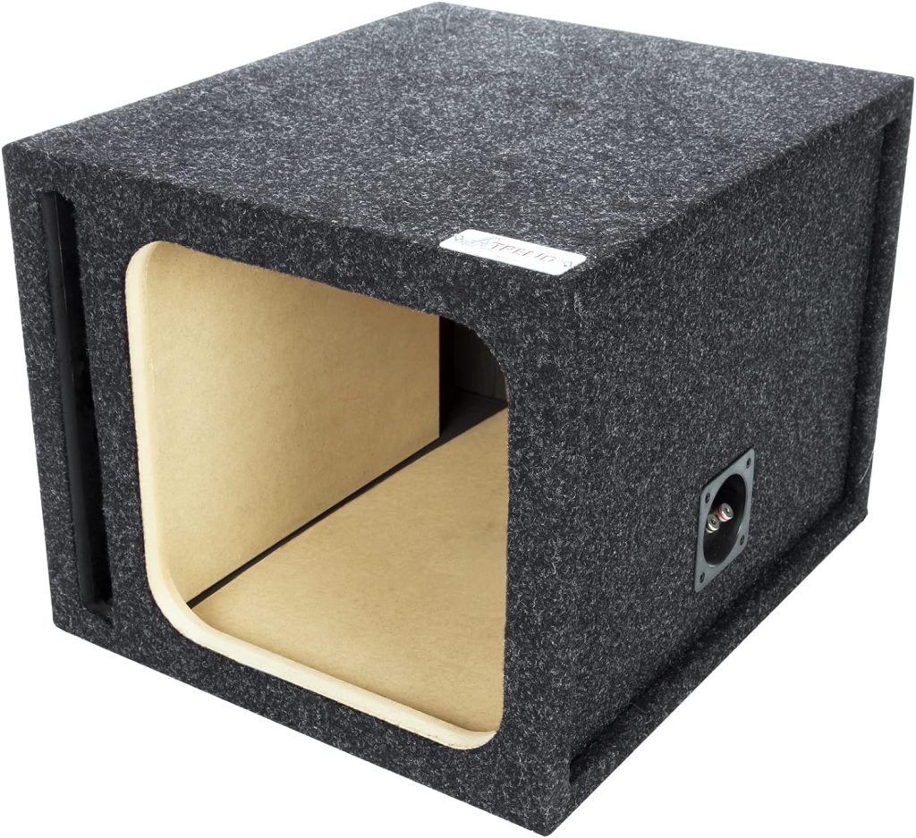 Atrend Bbox Single Sealed 12 Inch Subwoofer Enclosure Engineered for Kicker Square/Single Sealed/Solo-Baric L5  L7 Subwoofers - Improves Audio Quality, Sound  Bass
