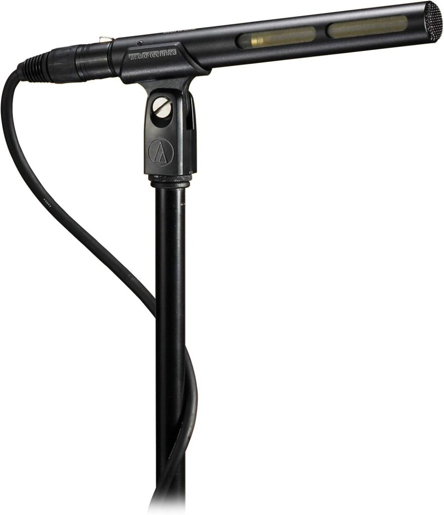 Audio-Technica AT875R Line/Gradient Shotgun Condenser Microphone 9.5 x 5 x 2.75 inches