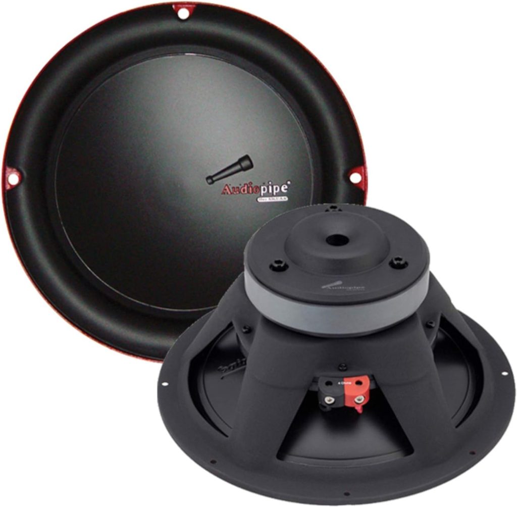 Audiopipe TS-CAR6 Subwoofer 6-inch Woofer 150 Watts Max 4 Ohm Voice Coil 1.5” 4-Layers,Black