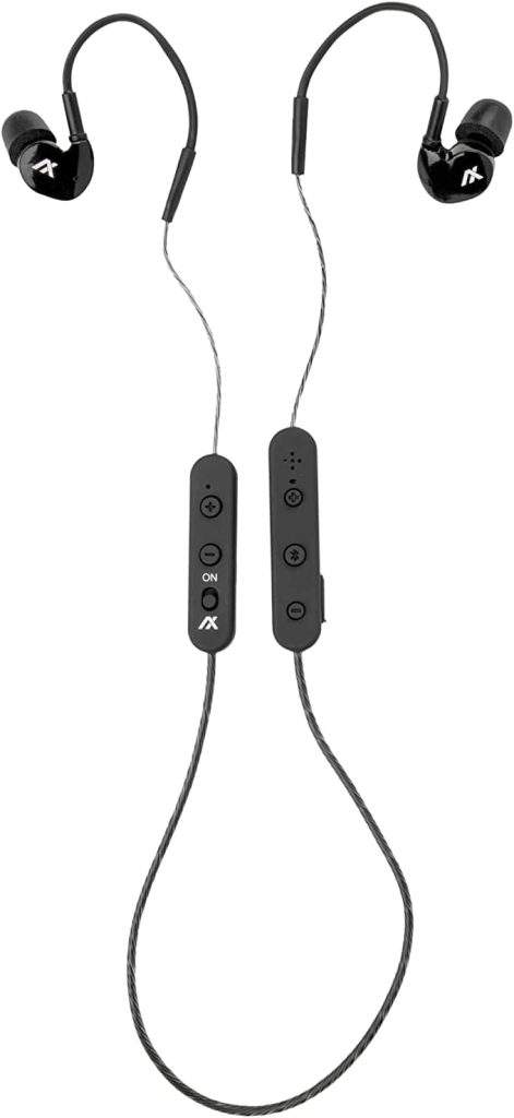 AXIL GS Extreme 2.0 Shooting Ear Buds – Hearing Enhancement  Noise Isolation Bluetooth Earbuds – w/Dynamic Speakers – 25-Hour