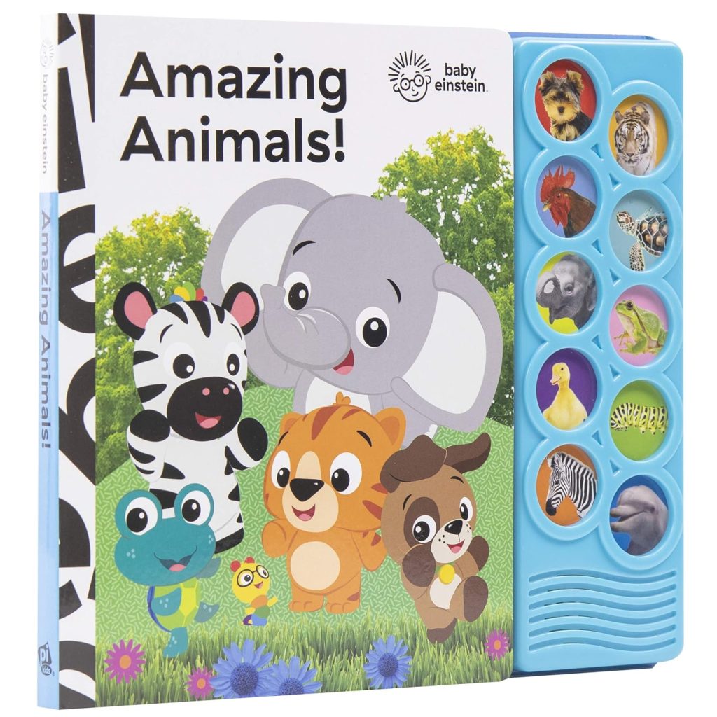 Baby Einstein - Amazing Animals 10-Button Sound Book - PI Kids (Play-A-Sound)     Board book – April 7, 2020