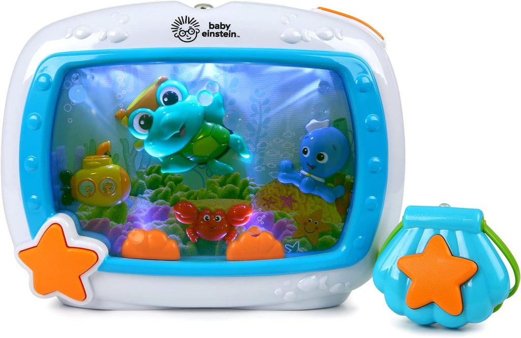 Baby Einstein Sea Dreams Soother Musical Crib Toy and Sound Machine, Newborns Plus