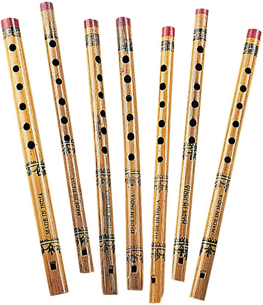 Bamboo Flower Print Flute - 12 Flutes - Great for Classroom Activities