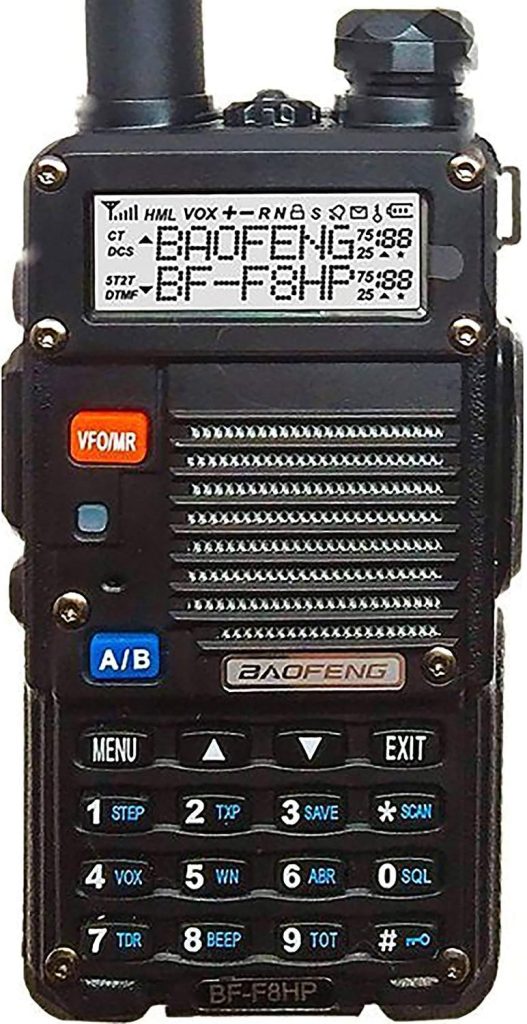 BAOFENG BF-F8HP (UV-5R 3rd Gen) 8-Watt Dual Band Two-Way Radio (136-174MHz VHF  400-520MHz UHF) Includes Full Kit with Large Battery : Electronics