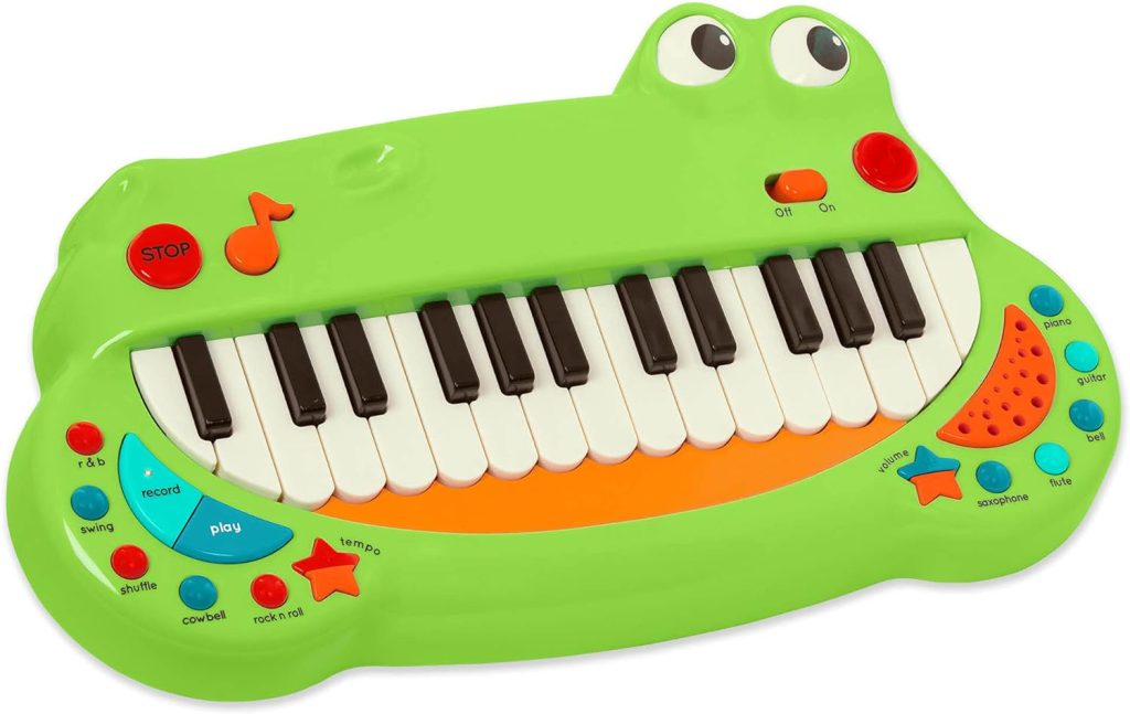 Battat – Toddler Piano Toy – Musical Instrument for Kids, Children – Animal Keyboard Piano with 5 Instrument Settings – Crocodile Piano – 2 Years + – Crocodile Piano