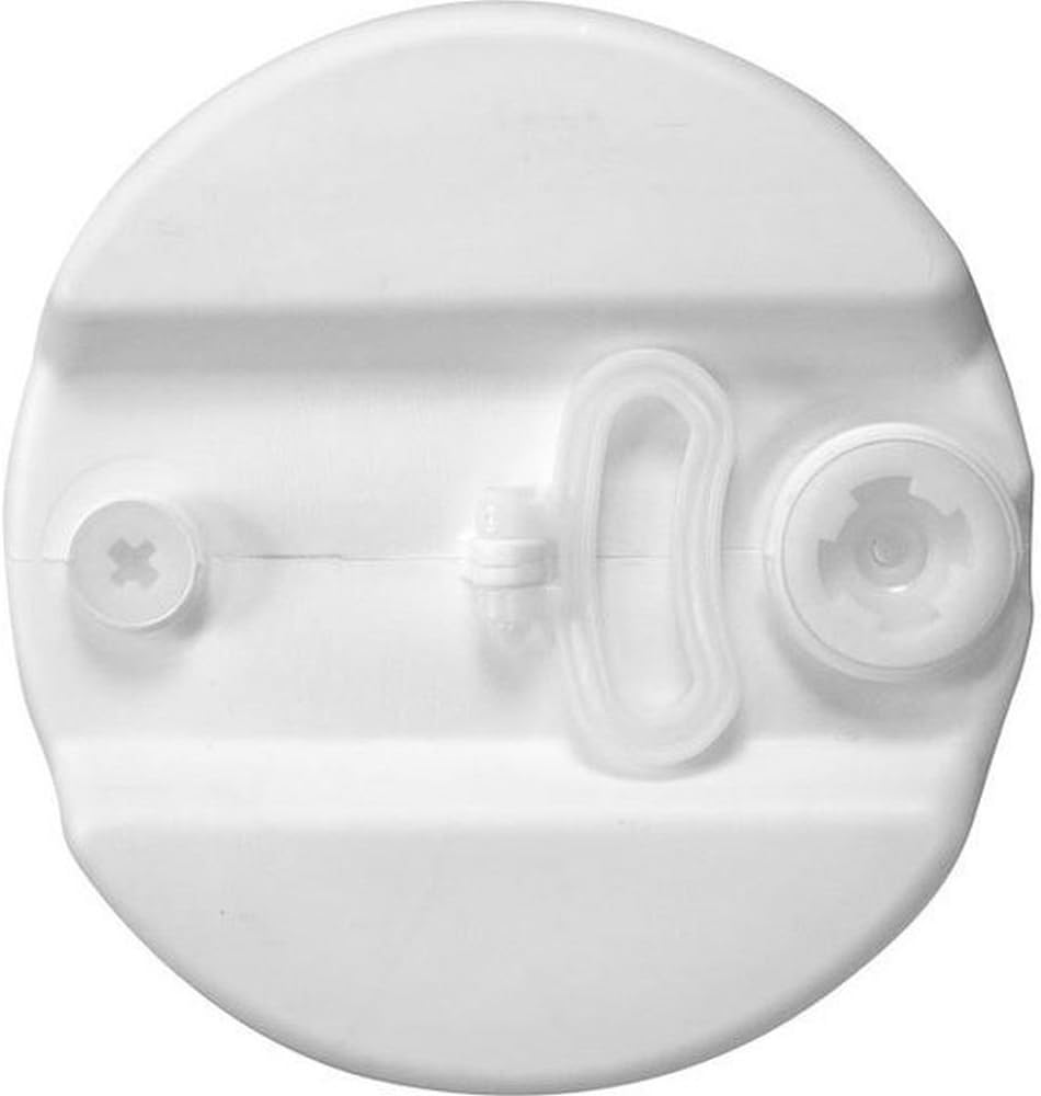 BayTec 15 Gallon White Plastic Barrel, Great as a Water Barrel or Other Liquid Container, Food Grade Material