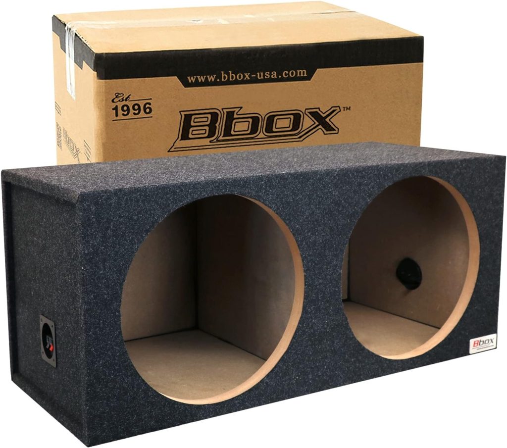 Bbox Dual Sealed 15 Inch Subwoofer Enclosure - Pro Audio Tuned Dual Sealed Car Subwoofer Boxes  Enclosures - Premium Subwoofer Box Improves Audio Quality, Sound  Bass - Spring Terminals