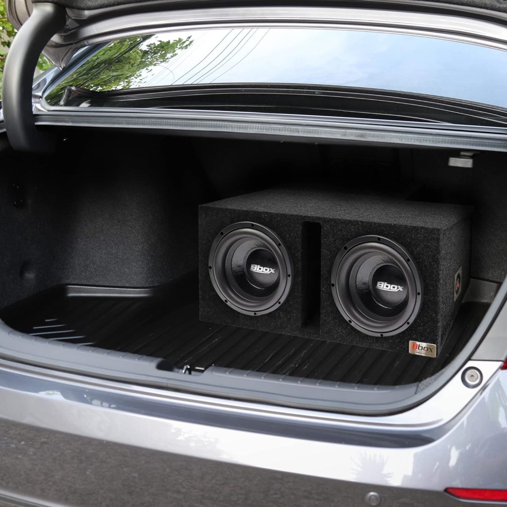 Bbox Dual Vented 12 Inch Subwoofer Enclosure - Pro Audio Tuned Dual Car Subwoofer Boxes  Enclosures - Premium Subwoofer Box Improves Audio Quality, Sound  Bass - Spring Loaded Speaker Terminals : Everything Else