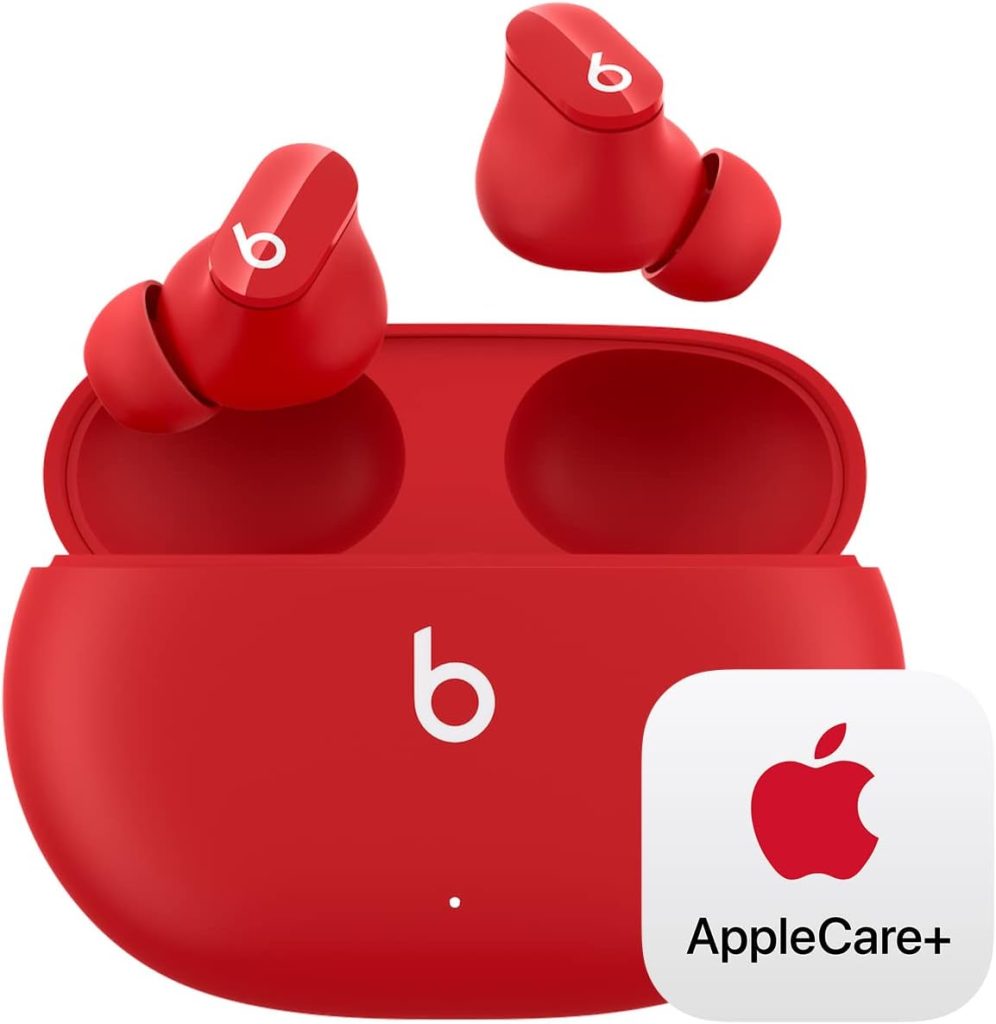 Beats Studio Buds - True Wireless Noise Cancelling Earbuds Red with AppleCare+ (2 Years)
