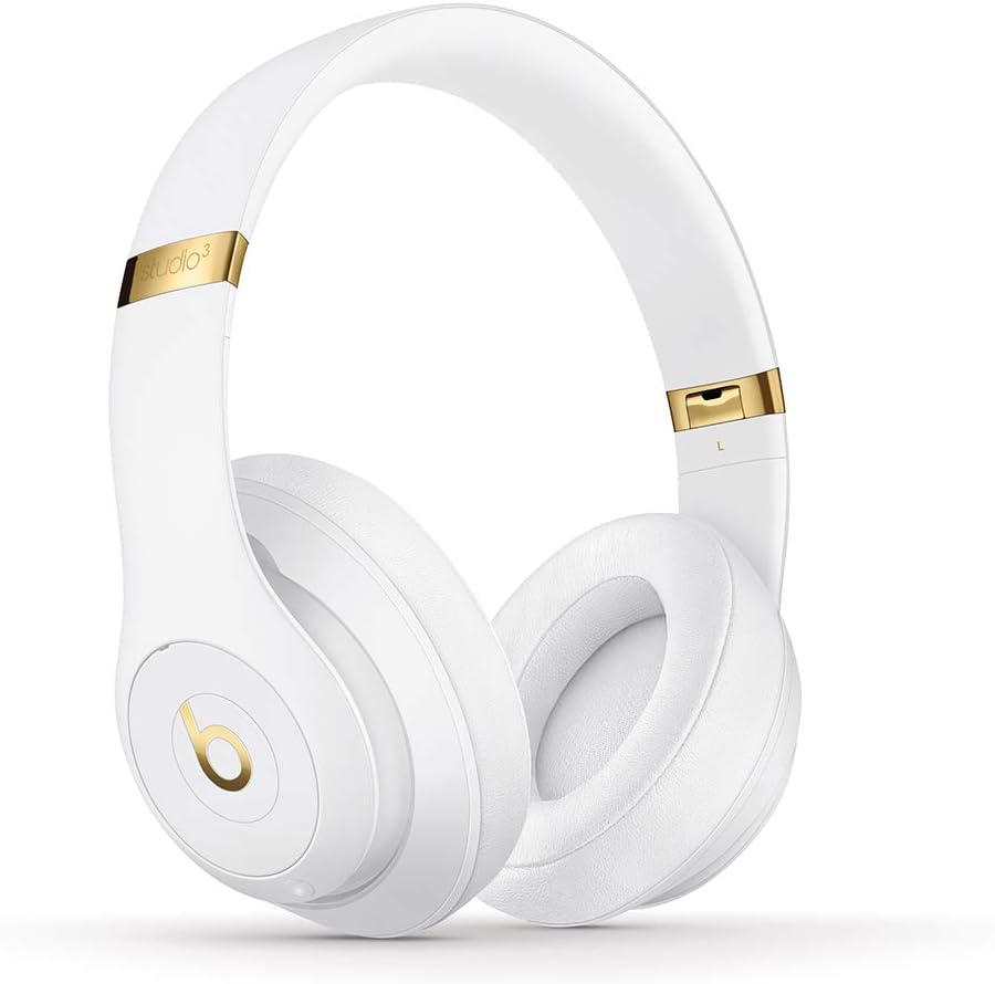 Beats Studio3 Wireless Noise Cancelling Over-Ear Headphones - Apple W1 Headphone Chip, Class 1 Bluetooth, 22 Hours of Listening Time, Built-in Microphone - White