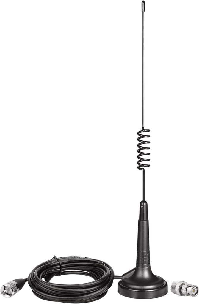 Bingfu CB Antenna 27MHz CB Radio Antenna Magnetic Base Handheld CB Antenna PL259  BNC Male Compatible with Cobra Midland Uniden Maxon President Vehicle Car Truck Mobile CB Radio Handheld CB Radio