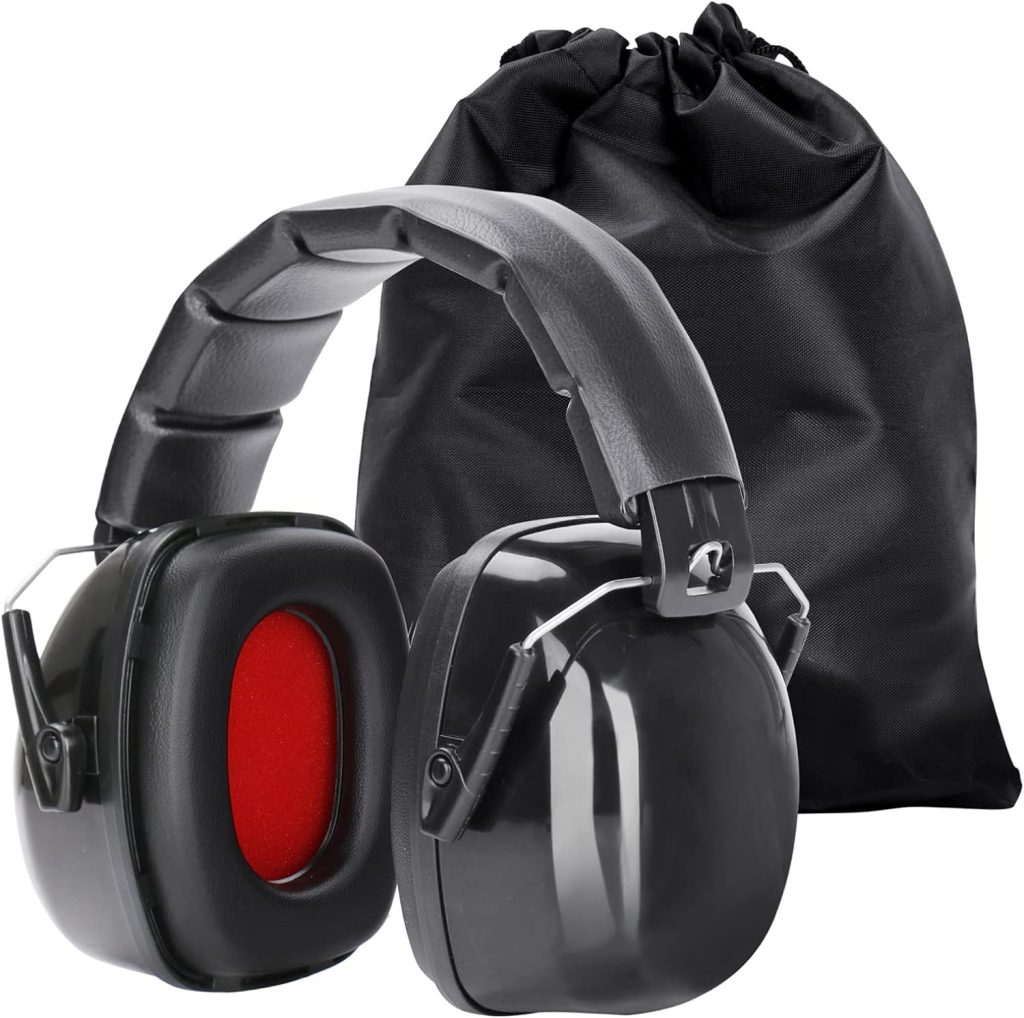 BJKing Noise Reduction Safety Ear Muffs, NRR 28dB Hearing Protection Earmuffs for Shooting Mowing Construction Woodwork