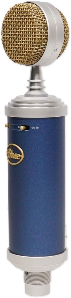 Blue Bluebird SL Studio Condenser Recording Microphone with ShockmountwithCase Bundle with Rockville PRO-M50 Studio Headphones w/ Detachable Coil Cable, Case with Extra Ear Pad