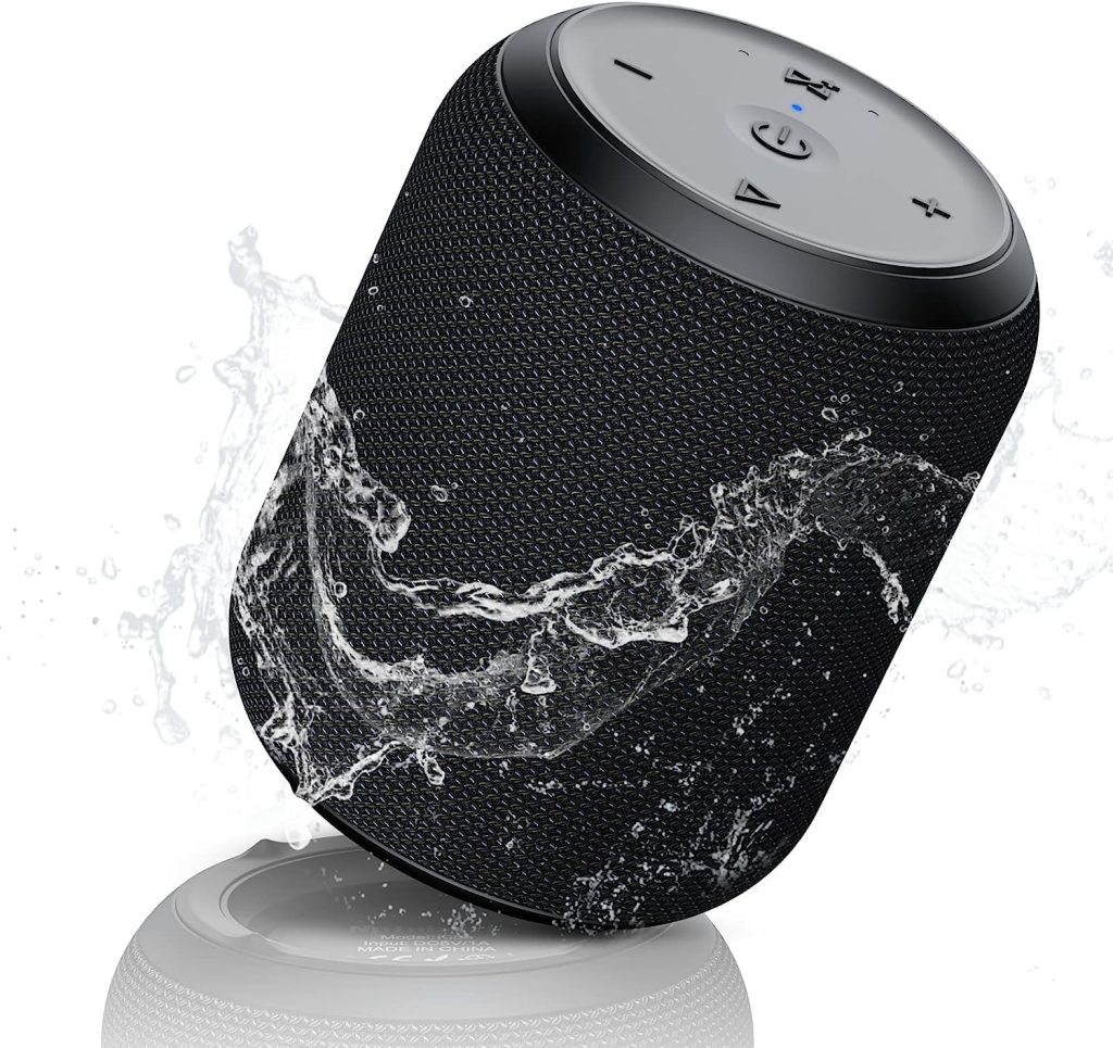 Bluetooth Speakers,Portable Wireless Speaker with 15W Stereo Sound, Active Extra Bass, IPX6 Waterproof Shower Speaker, Double Pairing, for Party, Home Theater, Game Theater