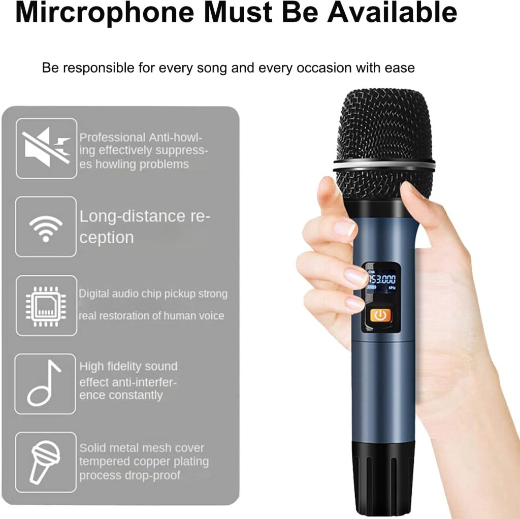 Blume 18.5” 5 in 1 Chinese Karaoke Machine, 4K Led Touch Screen, Bluetooth  App Control Karaoke Singing Player with Reverb 2 Wireless Mic, YouTube Movie Online Update (4T)